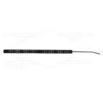 RP2 lans - L=1200mm - gebogen - RVS - open isolatie L=395mm - 250 Bar - max 150°C - 2 x 1/4" bu