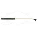 MT3 lans - L=1700mm - gebogen - RVS - isolatie 2 x L=290mm - 250 Bar - max 160°C - 2 x 1/4" bu - incl. nozzlebeschermer