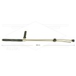 RP54-V dubbele lans t.b.v. vuilfrees - L=980mm - RVS - zijgreep - isolatie L=290mm - 400 Bar - max 80°C - 1/4" bu