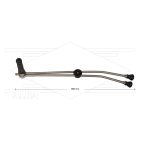 RP54-R dubbele lans - L=680mm - RVS - zijgreep - excl. Isolatiedeel - 400 Bar - max 80°C - 1/4" bu - incl. lagedruknozzle