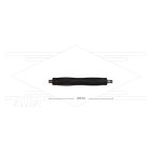 RP10 lans - L=225mm - recht - RVS - isolatie L=195mm - 400 Bar - max 80°C - 2 x 1/4" bu