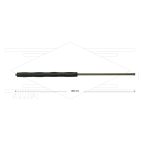 RP10 lans - L=900mm - recht - RVS - isolatie L=395mm - 400 Bar - max 80°C - 2 x 1/4" bu