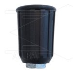 Nozzlehouder - staal - rubber - zwart - 1/4" bi