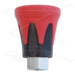 Nozzlebeschermer ST10 - RVS - Rood/Zwart - 1/4" bi