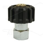 M22x1,5 - snelkoppeling wartel - messing - 250 Bar - Ø14mm - max 150°C - 1/8" bi