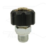 M22x1,5 - snelkoppeling wartel - messing - 250 Bar - Ø14mm - max 150°C - 3/8" bu