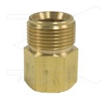 M22x1,5 - verloopnippel K2000 - messing - 250 Bar - Ø14mm - max 150°C - M22x1,5 bi