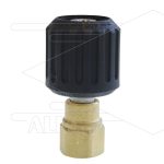 ST44 - Swivel + lager - messing - 400 Bar - Ø14mm - max 150°C - M22x1,5 wartel x 3/8" bi