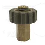 M21x1,5 - snelkoppeling wartel - messing - 250 Bar - Ø14mm - max 160°C - 1/8" bi