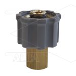 M21x1,5 - snelkoppeling wartel - messing - 250 Bar - Ø14mm - max 160°C - 1/4" bi