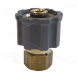 M21x1,5 - snelkoppeling wartel - messing - 250 Bar - Ø14mm - max 160°C - 3/8" bi