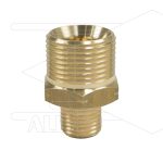 M21x1,5 - snelkoppeling nippel - messing - 250 Bar - Ø14mm - max 160°C - 1/4" bu