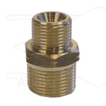 M21x1,5 - snelkoppeling nippel - messing - 250 Bar - Ø14mm - max 160°C - 3/8" bu