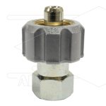 1/2" - snelkoppeling wartel - RVS - 250 Bar - Ø11mm - max 150°C - 3/8" bi