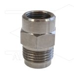 1/2" - snelkoppeling nippel - RVS - 250 Bar - Ø11mm - max 150°C - Viton O-ring - 3/8" bi