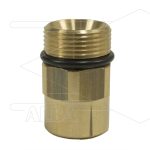 AR8 - M24x1,5 - nippel - messing - 350 Bar - Ø14mm - max 160°C - 3/8" bi