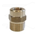 AR1 - M22x1,5 - snelkoppeling nippel - messing - 250 Bar - Ø14mm - max 160°C - 1/4" bi