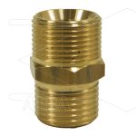 AR1 - M22x1,5 - snelkoppeling nippel - messing - 250 Bar - Ø14mm - max 160°C - 1/2" bu