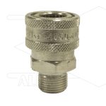 ARS250 - koppeling - messing - 250 Bar - max 90°C - 3/8" bu