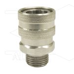 RP3100 - koppeling - RVS - 250 Bar - max 150°C - 1/2" bu