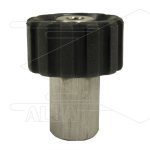 M22x1.5 - snelkoppeling wartel - RVS - 500 Bar - Ø14mm - max 150°C - 1/4" bi