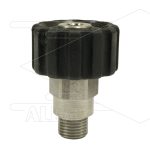 M22x1,5 - snelkoppeling wartel - RVS - 500 Bar - Ø14mm - max 150°C - 1/4" bu