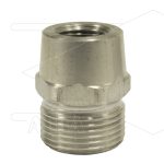 M22x1,5 - snelkoppeling nippel - RVS - 500 Bar - Ø14mm - max 150°C - 1/4" bi