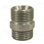 M22x1,5 - snelkoppeling nippel - RVS - 500 Bar - Ø14mm - max 150°C - 1/2" bu