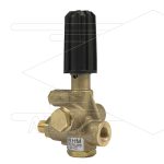 HM - drukregelautomaat - 200 Bar - 5 tot 41 l/min - max 85°C - In: 3/8" bi - Uit: 3/8" bu - Bypass: 3/8" bi