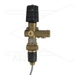 ST261 - drukregelautomaat met drukschakelaar - 250 Bar - 30 l/min - max 80°C - In: 3/8" bi - Uit: 3/8" bi - Bypass: 1/4" bi - manometeraansluiting: 1/4" bi