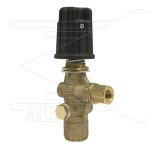 VB10 - drukregelautomaat - met knop - 220 Bar - 30 l/min - 60°C - In: 3/8" bi - Uit: 3/8" bi - Bypass: 3/8" bi - paneelmontage - minimale inschakeldruk 34 Bar