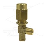 VS160 - veiligheidsventiel - 140 Bar - 14 l/min - 60°C - In: 1/4" bu - Bypass: 13mm tule + 1/8" bi