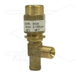 VS30 - veiligheidsventiel - 30 Bar - 14 l/min - 60°C - In: 1/4" bu - Bypass: 13mm tule + 1/8" bi