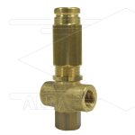 VS220 - veiligheidsventiel - 220 Bar - 24 l/min - 60°C - In: 2 x 3/8" bi - Bypass: 3/8" bi