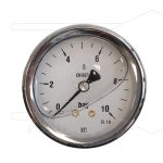 Manometer 0-10 Bar 1/4 bu - achteraansluiting - Ø63mm