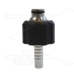 Persnippel 3/8 - met korte bolle kop en O-ring inclusief M22x1,5 wartel