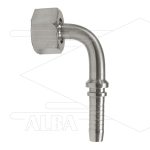 Persnippel 3/8 - 1/2" wartel - 90gr. gebogen - SW27 - RVS