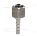 Persnippel 5/16 - M16x1,5 (10L) - wartel met O-ring - (DKOL) - SW19 - RVS