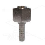 Persnippel 3/8 - 14S (M22) wartel met O-ring (DKOS) - SW27 - RVS