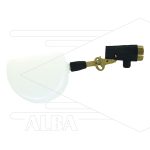 Vlotterafsluiter ST8 - messing - L=270mm - max. 10 Bar - max 60°C - 1/2" bi - met drijver - Debiet bij 1 bar = 28 l/min - bij 2 Bar = 40 l/min