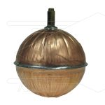 Drijver - koper - klembevestiging - Ø120mm - max 60°C - t.b.v. vlotter 220215