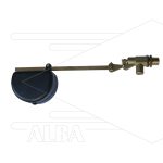 Vlotterafsluiter RG60 - messing - L=383mm - max 6 Bar - max 60°C - 1/2" bu - Debiet bij 1 Bar = 42 l/min - bij 2 Bar = 60 l/min