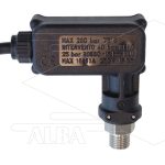 PR16 - Drukschakelaar - RVS 1/4 bu - 40/250 Bar - (zwart)