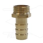 Slangpilaar messing Ø16mm - 1/2bu