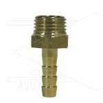 Slangpilaar - messing - Ø6mm - 1/4 bu