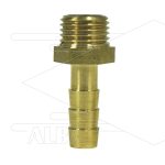 Slangpilaar - messing - Ø8mm - 1/4 bu