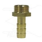 Slangpilaar - messing - Ø10mm - 3/8 bu