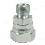 Verloopnippel - staal - 1/2 bu x 1/2" wartel - BSP