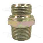 Dubbele nippel - staal - 1 bu BSP x 1" bu NPT