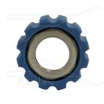 Wartelmoer M22x1,5 - Blauw t.b.v. perspilaar - messing